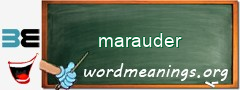 WordMeaning blackboard for marauder